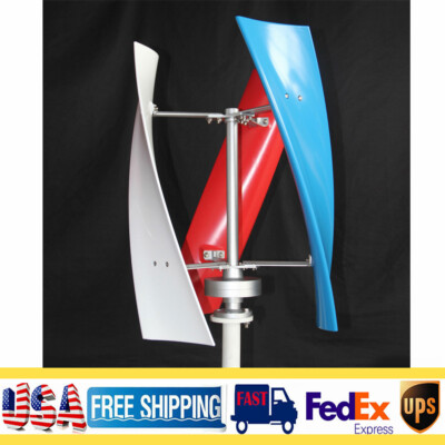 400W 24V Vertical Axis Wind Power Turbine Generator Controller Home Windmill Kit