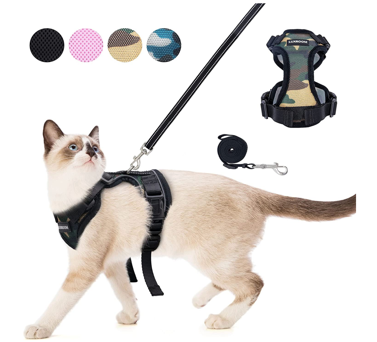 cat leash and harness set
