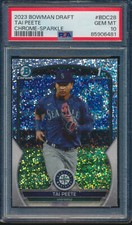 PSA 10 TAI PEETE 1st 2023 Bowman Chrome Draft SPARKLES REFRACTOR RC GEM MINT