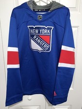 Reebok New York Rangers Hoodie, Blue, XL