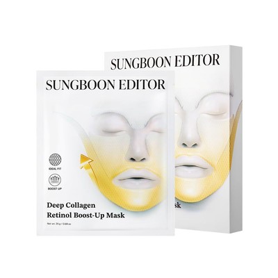 SUNGBOON EDITOR Deep Collagen Retinol Tension Boost Up Mask Set 4pcs | Face T...