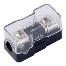 CMANL48P Compact Platinum Mini ANL Inline Fuse Holder with 4/8 Gauge Inputs a...