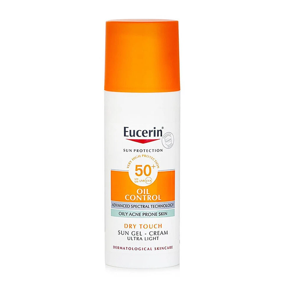 Eucerin Oil Control Dry Touch Sun Gel Cream Ultra Light Acne Skin SPF50+ 50mlNIB - image 2 of 4