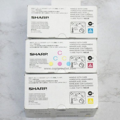 OEM Sharp MX-C250,MX-C300P,MX-C300W CMY Toner Lot MX-C30NT-C-M-Y Same Day Ship