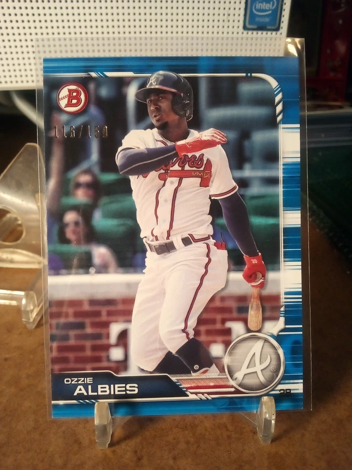 Ozzie Albies 2019 Topps Bowman Blue /150 Braves - Image 4 of 4