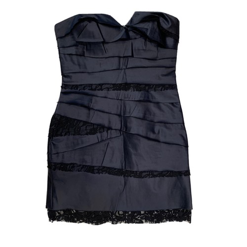 Robe De Soirée Longue BCBGeneration Noir à Plissés Et Paillettes - Taille L, Neuve Avec étiquettes
