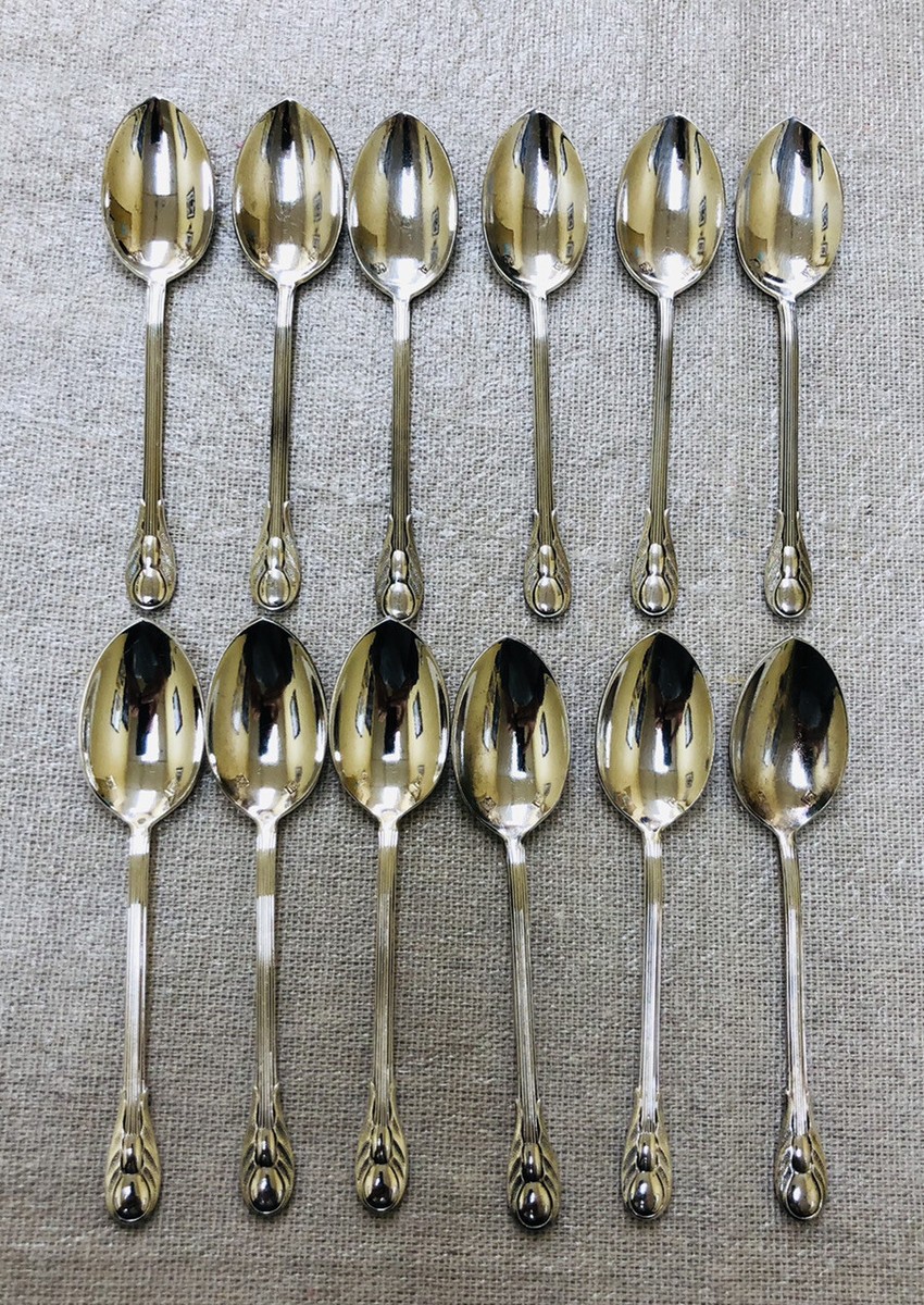 12 Sterling Silver Tea Spoons 13.2 grams each, vintage | eBay