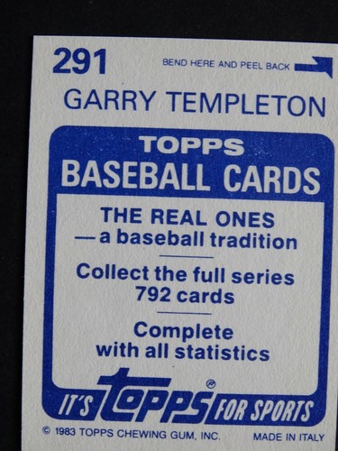 1983 Topps Stickers Baseball Cards Complete Your Set U Pick From List 201-330 - Picture 118 of 175