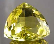 LEMON QUARTZ 10 MM TRILLION CUT ALL NATURAL AAA