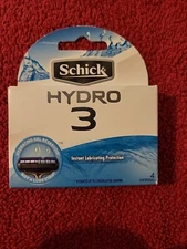 Schick Hydro3 Refill Blade Cartridges for Men, 4 Count