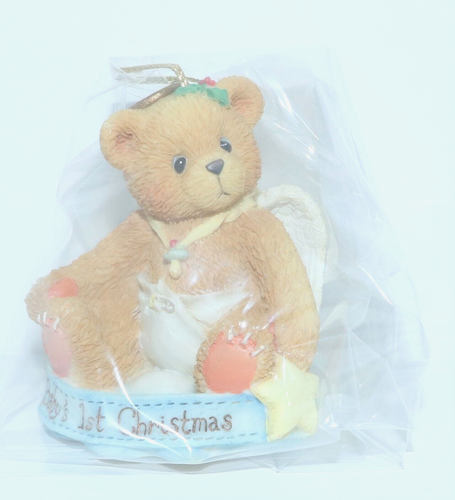 CHERISHED TEDDIES ORNAMENT BABY ANGEL ON CLOUD 1ST CHRISTMAS 1995 NIB 141240 - Picture 9 of 9
