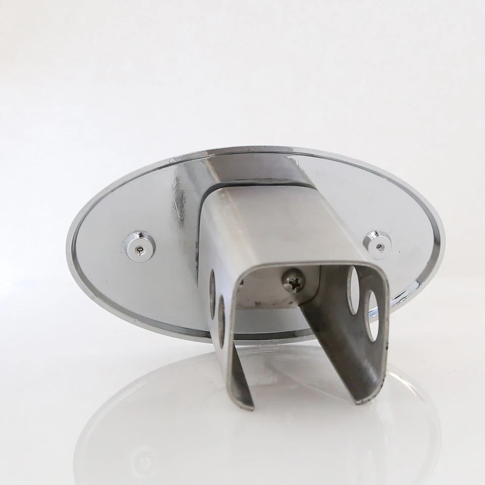 Овальная вилка крышки сцепного устройства для прицепа GMC (красная на хромированной) - Изображение 3 из 4