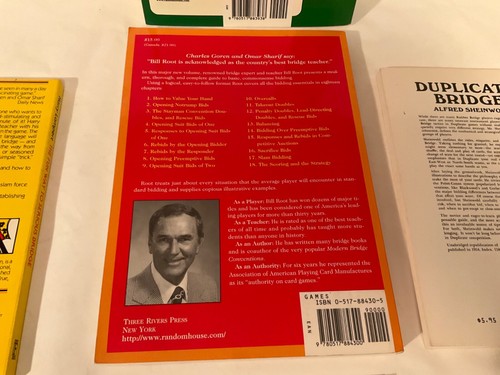 Lot of 4 Bridge Learning Books + Score Pad Defend Bidding Duplicate How to Learn - Picture 10 of 15