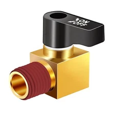 Brass Male Thread Air Compressor Accessories 1/4" NPT Air Compressor Drain Va...