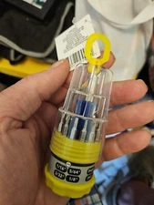 Mini Screwdriver set 14 Pcs. Snaps into place, carrying case magnetic base.