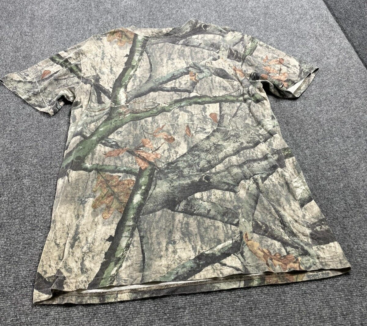 Mossy Oak Men's Brown/Green Camo Short Sleeve Casual T-Shirt Size L