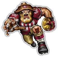 San Francisco 49ers NFL Football Logo Sport Car Bumper Sticker Decal "SIZES"