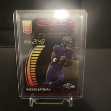 2023 Donruss Elite Football FULL THROTTLE RED Rashod Bateman #FT-RB Ravens /75
