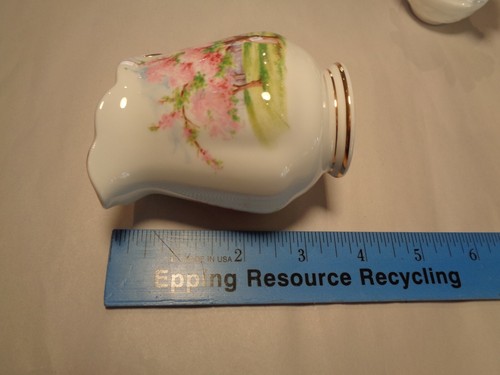 ENG VINTAGE. MINI CREMA Y FLORERO BONE CHINA ROYAL ALBERT BLOSSOM TIME - Imagen 11 de 12
