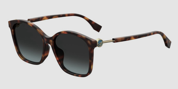 $380 Fendi FF0361/F/S 0861I Women's Brown Plastic Sunglasses Shades  57/17/145