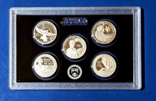 2022 S Silver Proof Quarter Set- 5 quarters-No Box/COA-99.9% silver