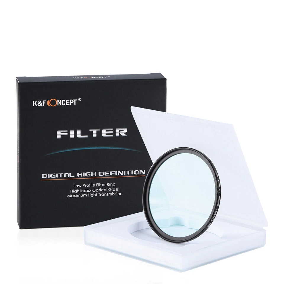 K&F Concept Filter HD UV MCUV silm 77mm DSLR Camera Canon EF Nikon F SONY NEX - Image 3 of 4