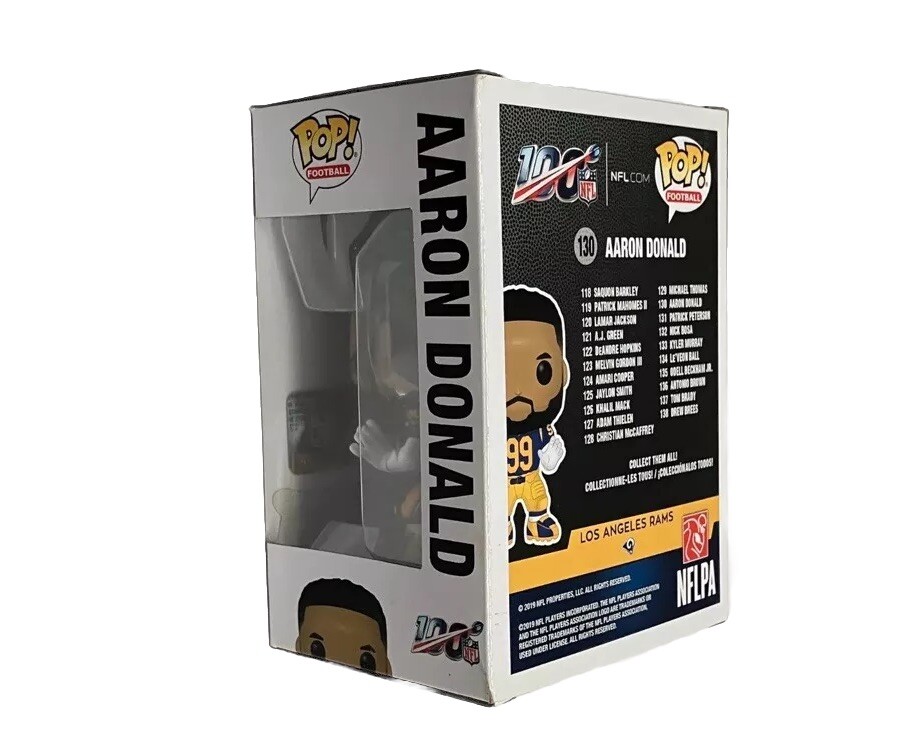 Aaron Donald Signed LA Rams Funko Pop! Football #130