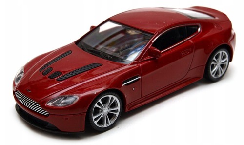 Welly Aston Martin Vantage V12 Maroon 1:43 Scale 4 Inch Diecast Model Car - Picture 3 of 3