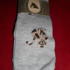 1 Pair High Meadows Cat 80 % Cotton Cushion Socks
