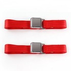 Chevy Corvair 1960 - 1969 Airplane 2pt Burgandy Lap Bucket Seat Belt