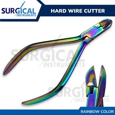 Rainbow Hard Wire Cutter Orthodontic Dental Instruments 15 Degree Curve German G