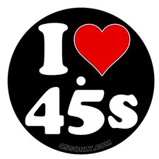 45sOnly I Love 45s 7" Slipmat Set of 2