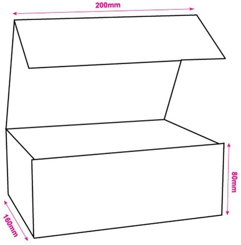 Quality Gift Box Flat Pack Magnetic Box, Available Various Colours- Small Size - Picture 24 of 32