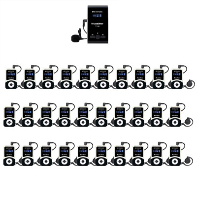 Retekess T130 Wireless Tour Guide System 1 Transmitter 30 Receivers 