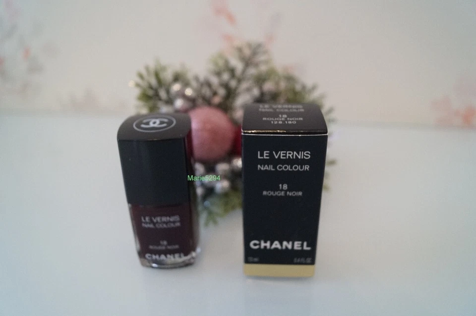 CHANEL   18   ROUGE NOIR    Nail Lacquer    Boîte/BOX   NEUF NEW - Bild 3 von 4