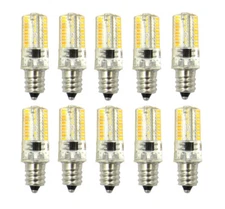 10pcs E12 Candelabra C7 LED Light Bulb 3W 80-3014 SMD Lamp Soft White 110~120V H