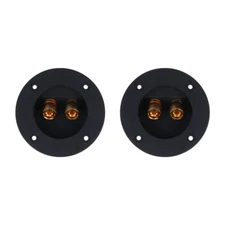 2PCS Spring Loaded Jacks Speaker Box Terminal Cup 2 Way Speaker Terminal