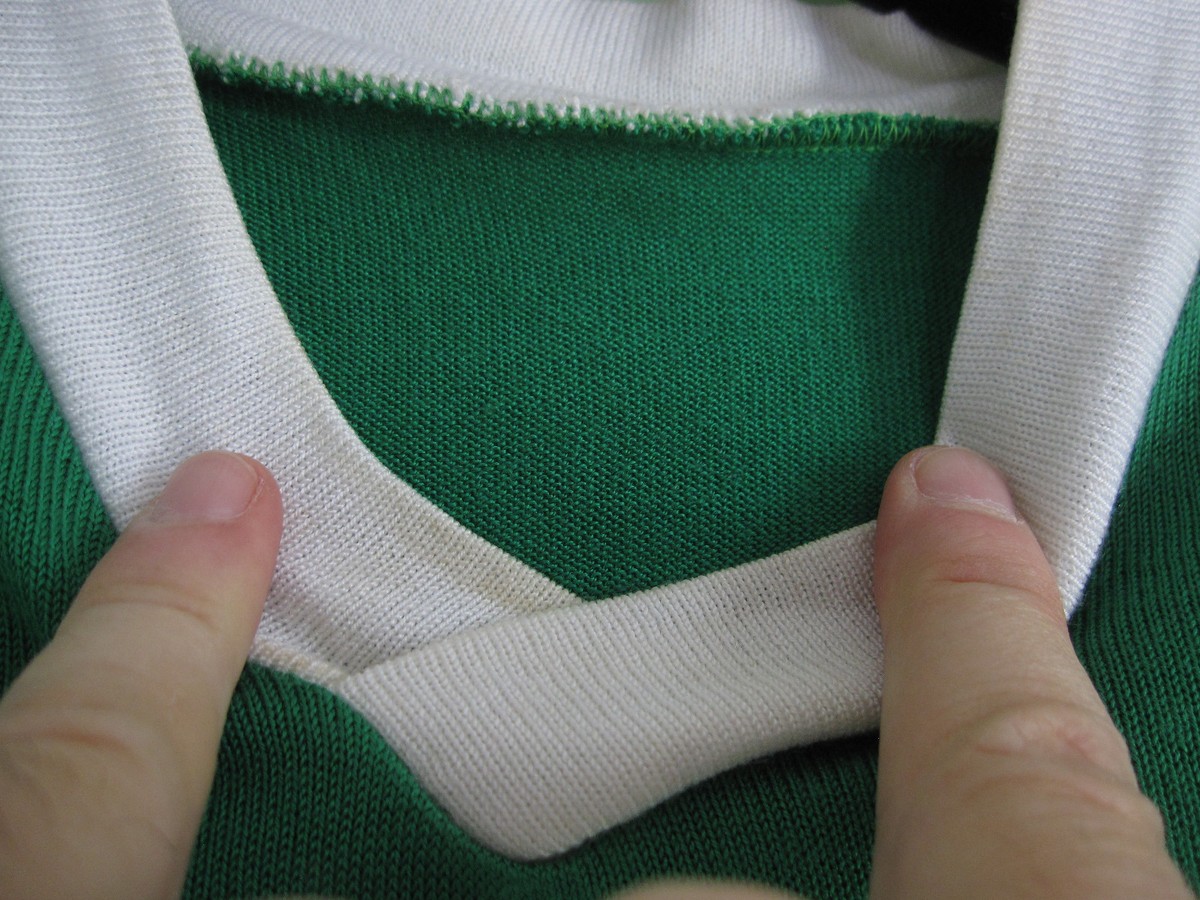 Maillot Vintage Noret – Conserves Chaville – Vert – Années 70 – Taille S (occasion)