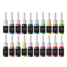 20 Truecolor Tattoo Ink Set for Practicing Color Kit Pigment Colors 1/6oz 5ml 
