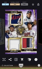 [Topps BUNT] Minnesota Twins Triple Threads 2020 Triple Relic Rare Digital Card