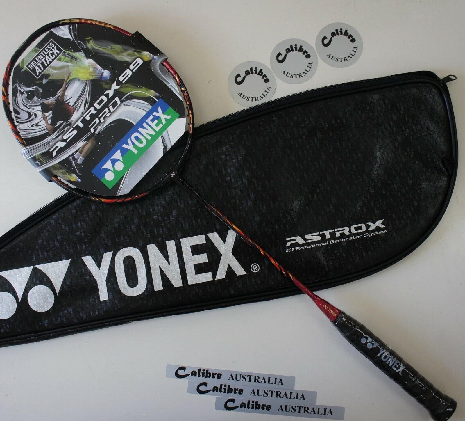 YONEX ASTROX 99 Pro Badminton Racquet AX99P, 3U5, Cherry Sunburst 