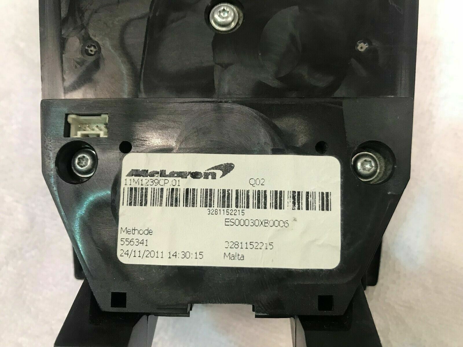 MCLAREN MP4-12C INTERIOR SUSPENSION IGNITION CONTROL SWITCH UNIT OEM 11M1239CP