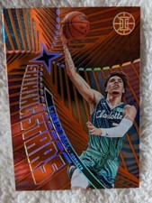 2021 Panini Illusions LaMelo Ball Shining Stars Basketball Card #4 Orange
