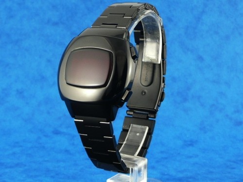BLACK 70s Vintage Style LED LCD DIGITAL Rare Retro Mens Watch 12 \u0026 24 hour  p3 | eBay