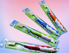 4 Pack Doctor Plotka's Mouthwatchers Floss Bristle Soft Toothbrush Adult