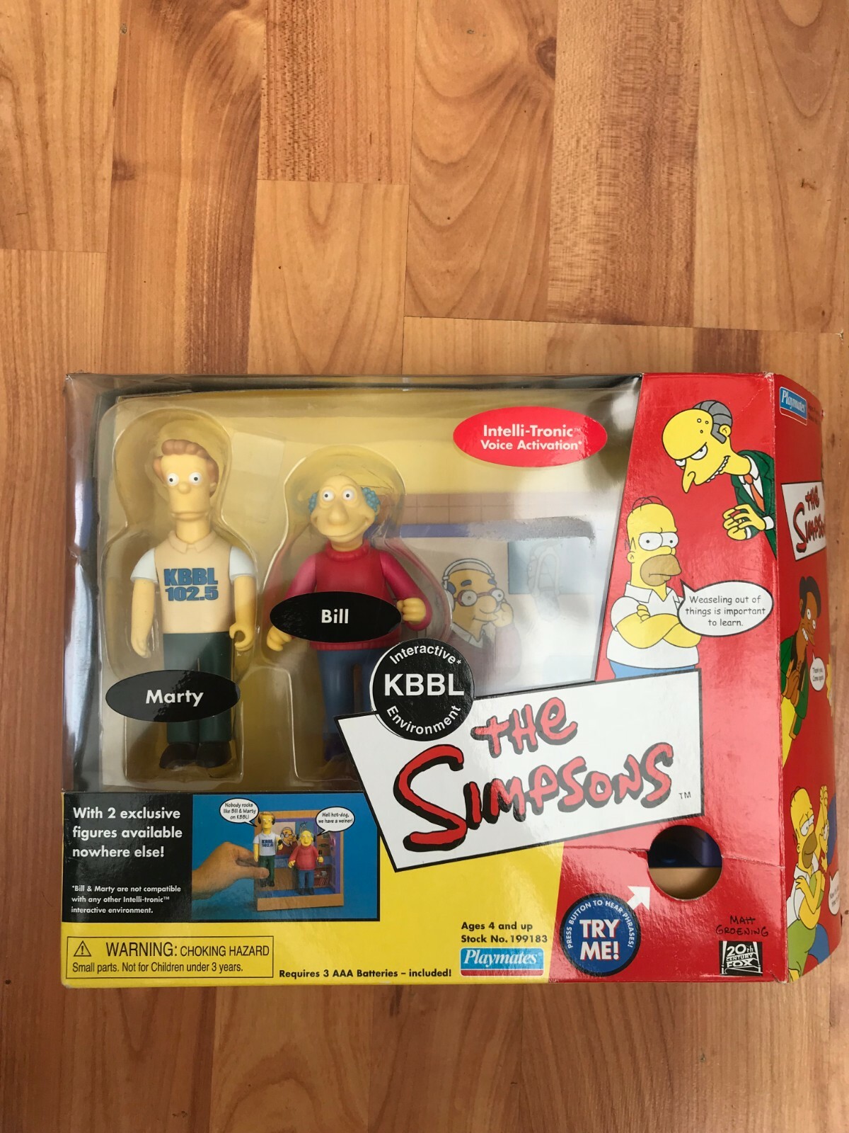 Interactive Simpsons KBBL Bill & Marty Action Figure Set WOS