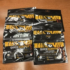 QUICK SURVIVE Fire Starter Waterproof Grill Campfire Fireplace Prepper Lot Of 6
