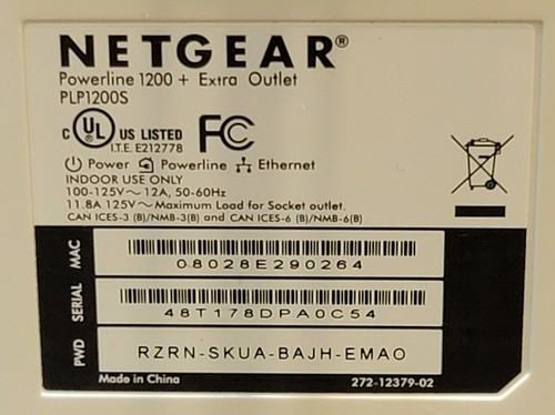 Netgear Powerline 1200 Plus Extra Outlet Set PLP1200S - 第 3/4 張圖片