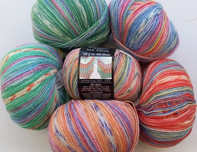 ONline Supersocke Silk Color 4-fach Sort. 365 Socken wolle Merino Seide