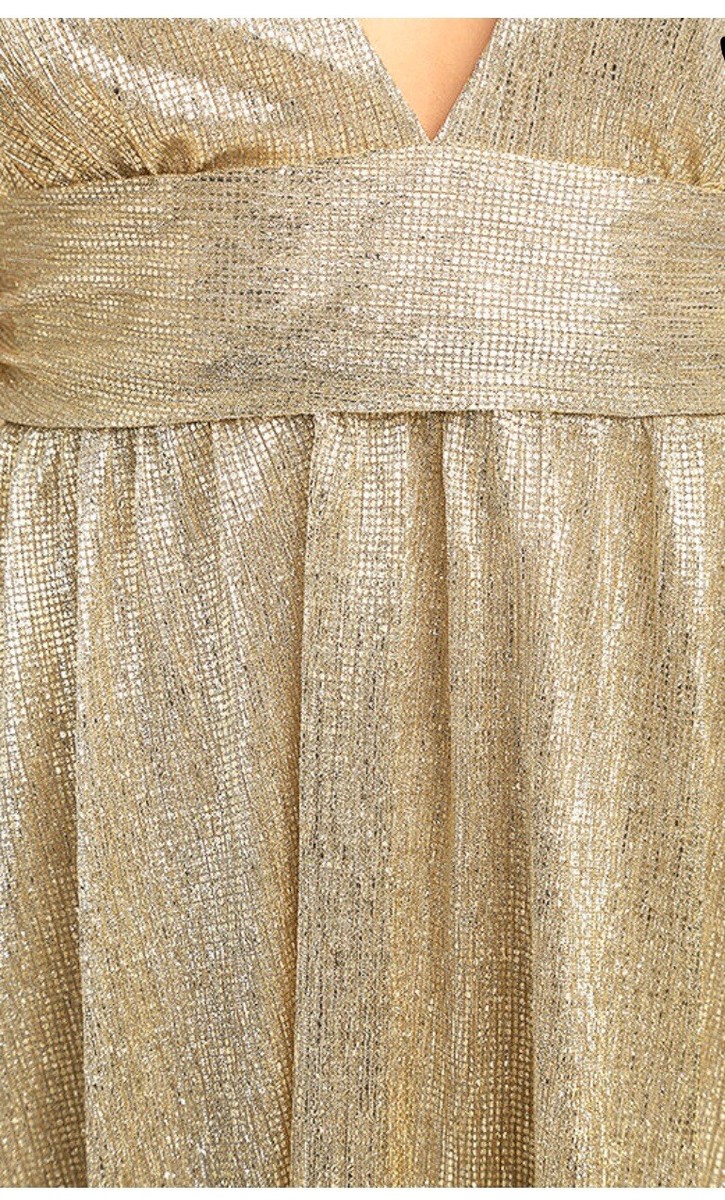 lulu gold dress Lulu's Gold Maxi Dress Size Small
